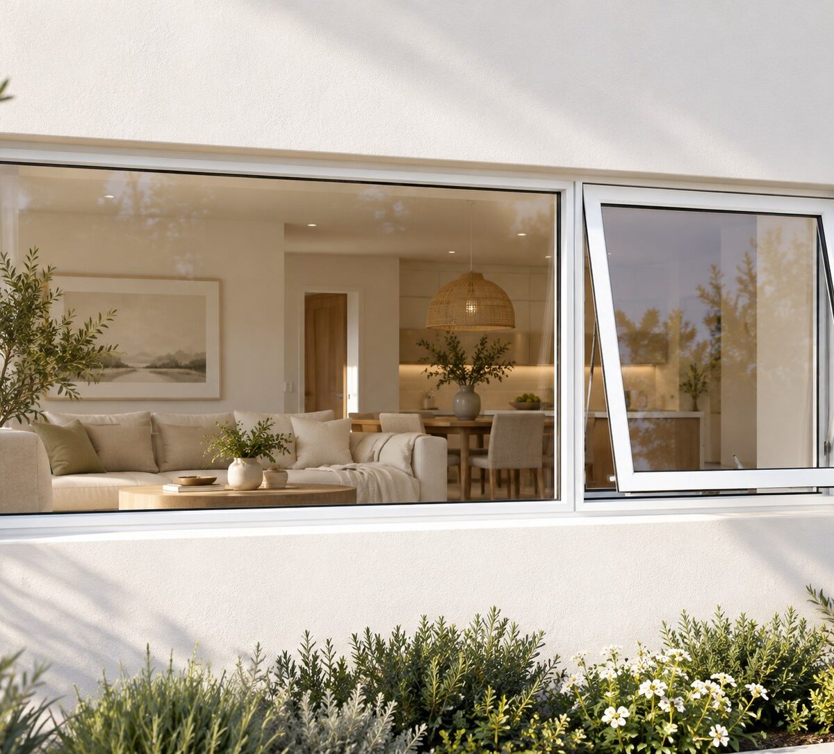 kenzo pt186rw white 1800x600mm top hung window