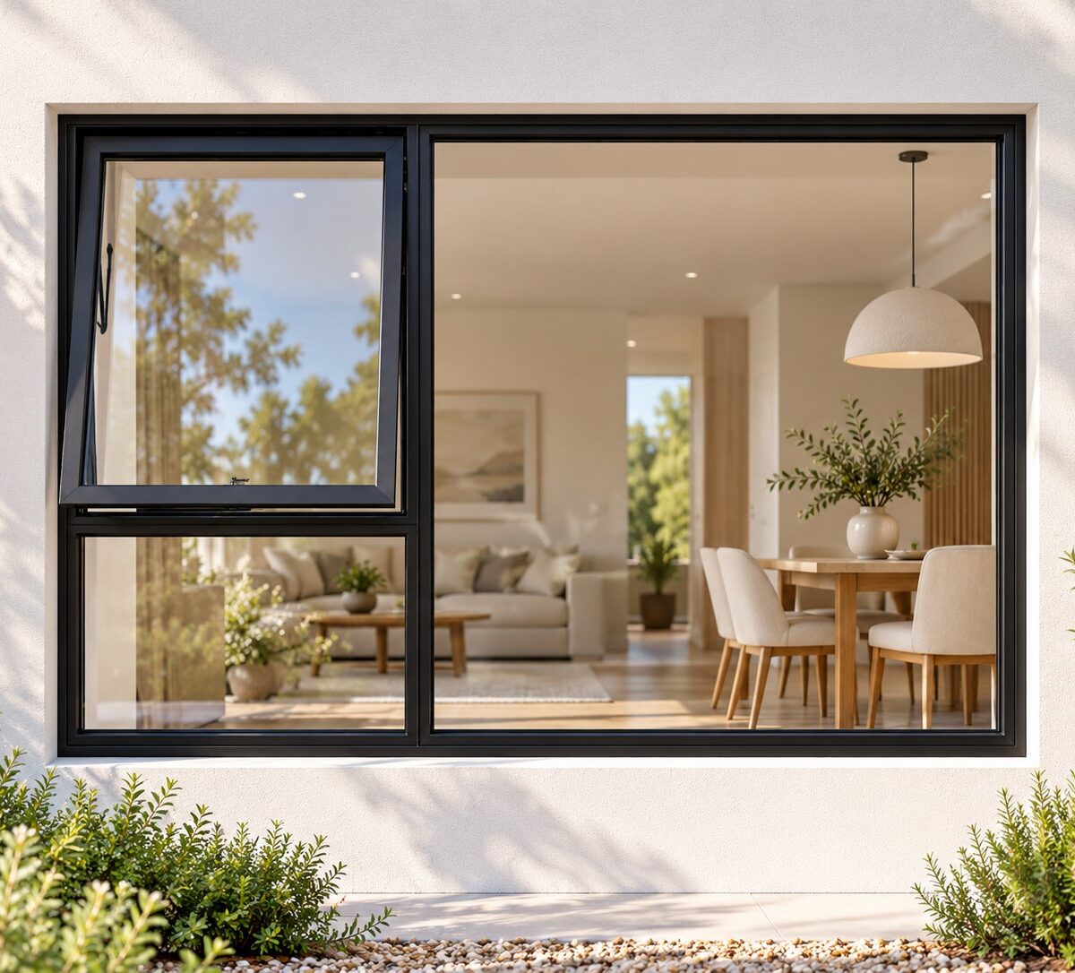 kenzo pt189lbl black 1800x900mm top hung window