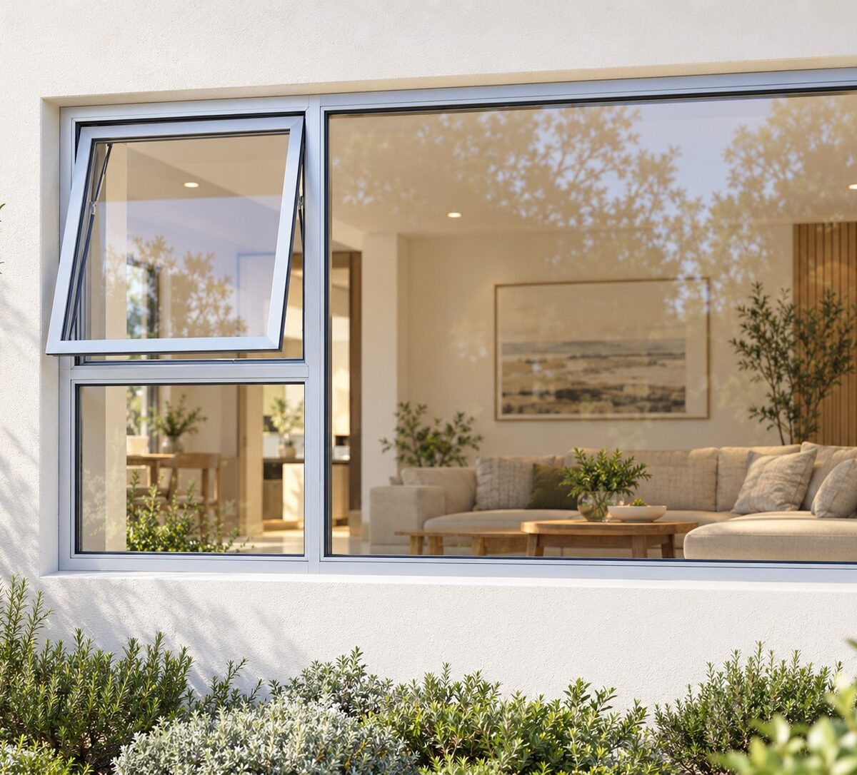 kenzo pt189ls silver 1800x900mm top hung window