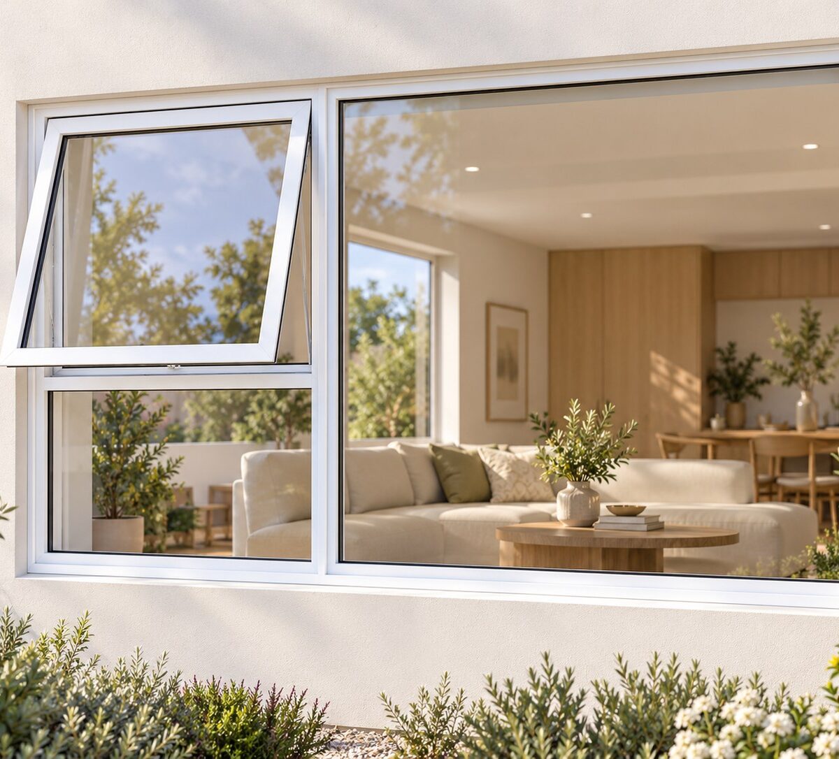 kenzo pt189lw white 1800x900mm top hung window