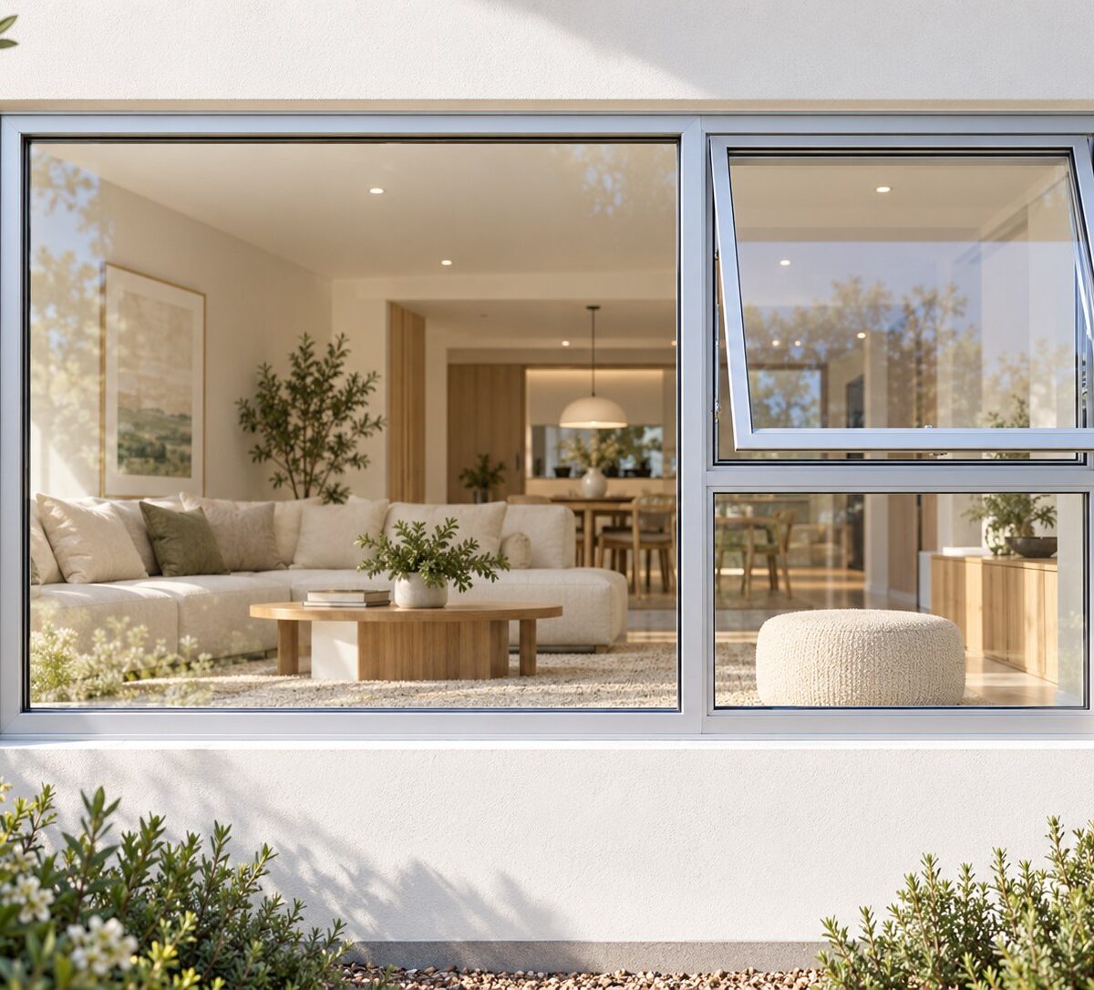 kenzo pt189rs silver 1800x900mm top hung window