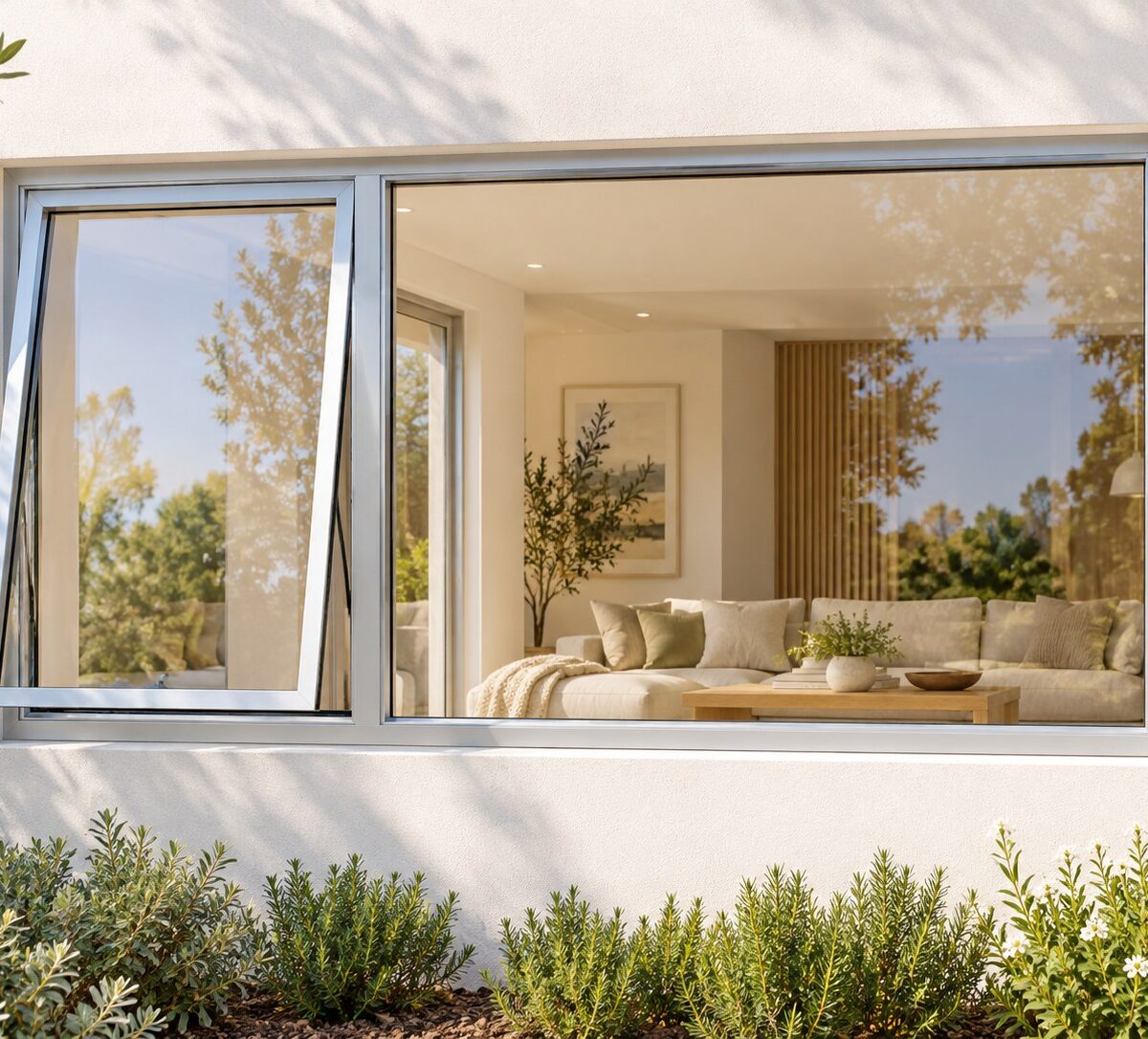 kenzo pt216ls silver 2100x600mm top hung window