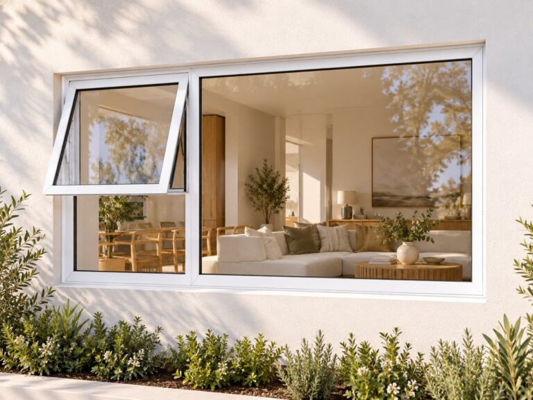 kenzo pt216lw white 2100x600mm top hung window