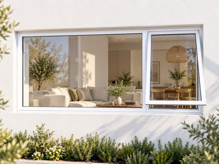 kenzo pt216rw white 2100x600mm top hung window