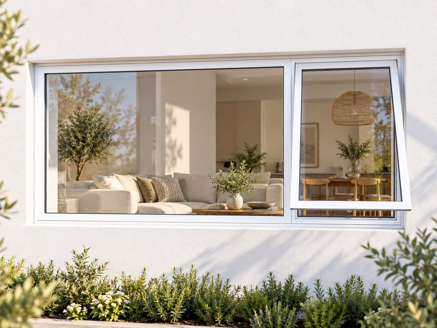 kenzo pt216rw white 2100x600mm top hung window kenzo pt216rw white 2100x600mm top hung window