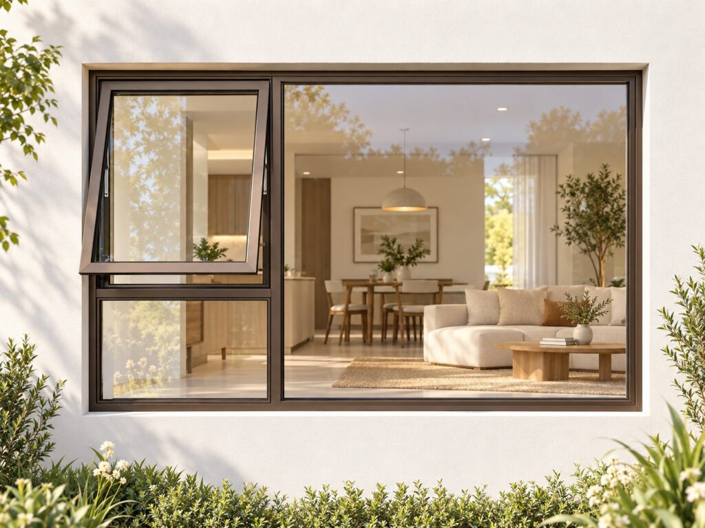 Left Upper Opener with Fixed Lower and Side Panes – lifestyle illustration