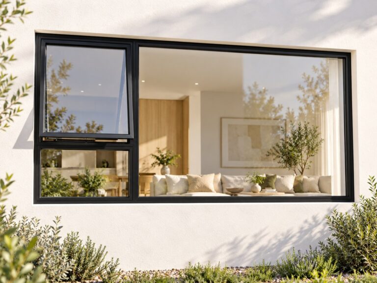 kenzo pt219lbl black 2100x900mm top hung window