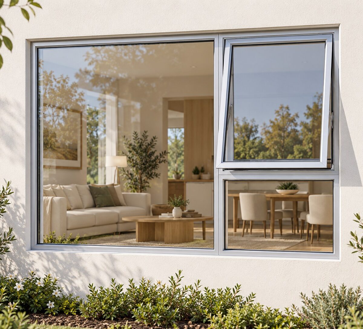 kenzo pt219rs silver 2100x900mm top hung window
