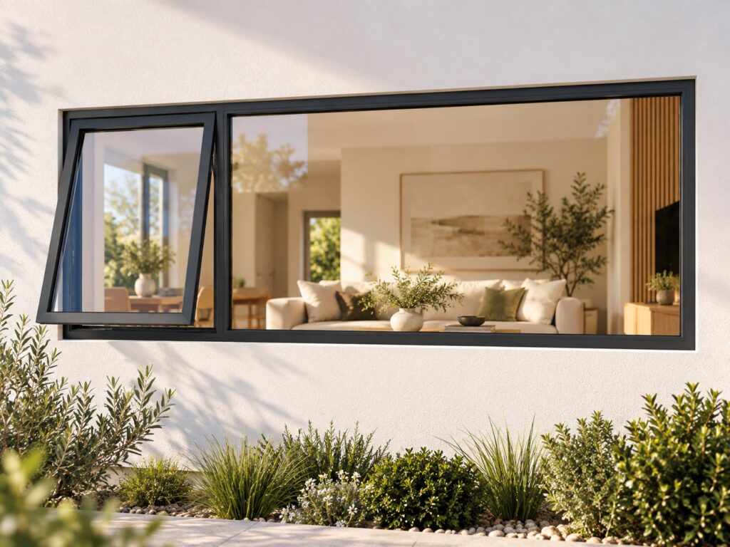 Left Upper Opener with Fixed Side Pane – lifestyle illustration
