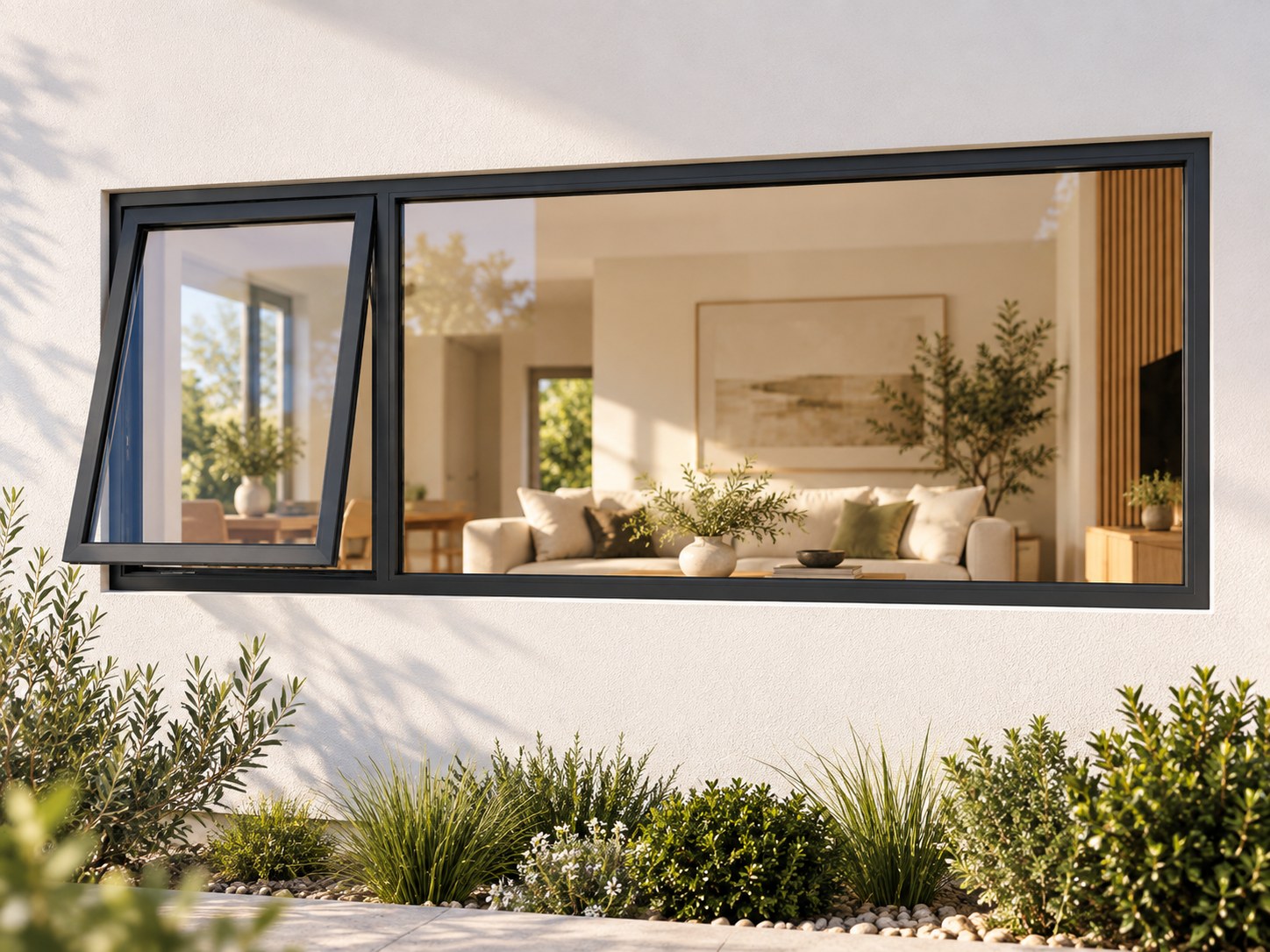 kenzo pt246lc charcoal 2400x600mm top hung window kenzo pt246lc charcoal 2400x600mm top hung window