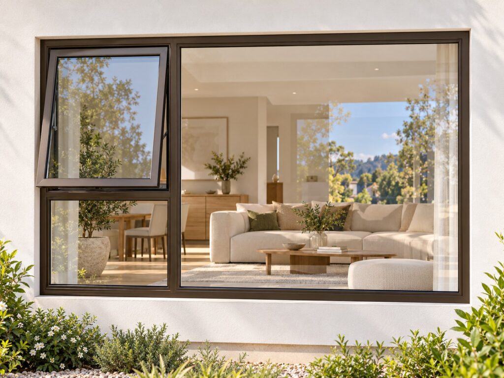 Left Upper Opener with Fixed Lower and Side Panes – lifestyle illustration