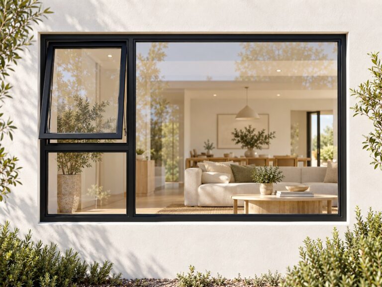 kenzo pt249lbl black 2400x900mm top hung window