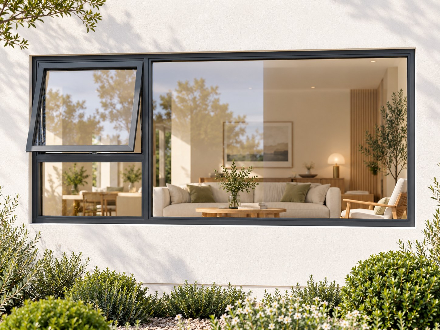 kenzo pt249lc charcoal 2400x900mm top hung window kenzo pt249lc charcoal 2400x900mm top hung window