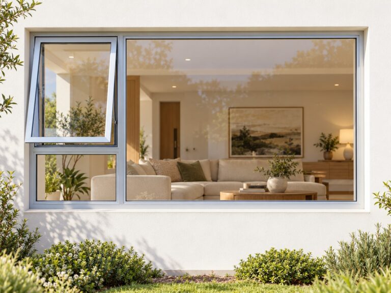 kenzo pt249ls silver 2400x900mm top hung window