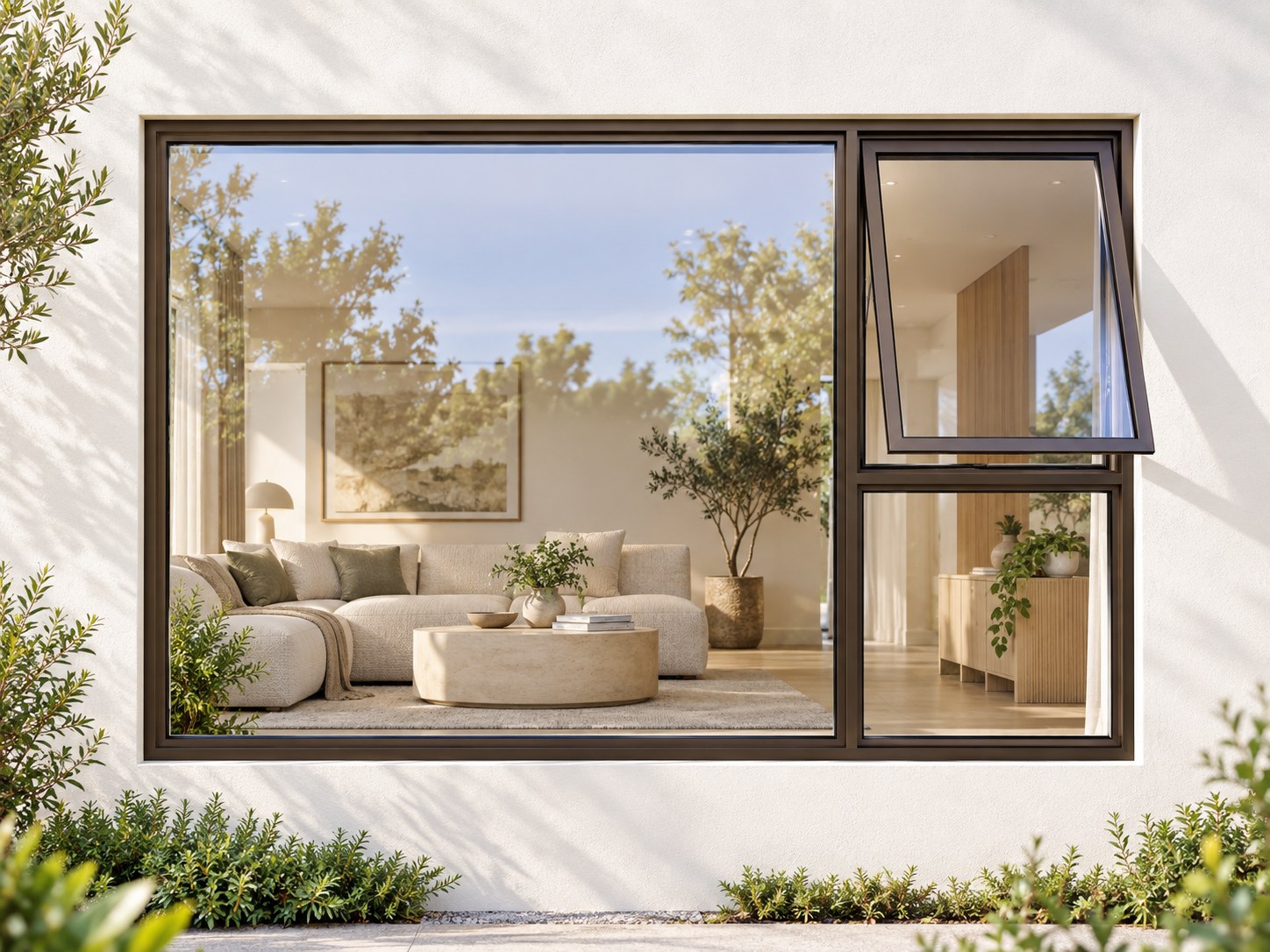 kenzo pt249rb bronze 2400x900mm top hung window kenzo pt249rb bronze 2400x900mm top hung window