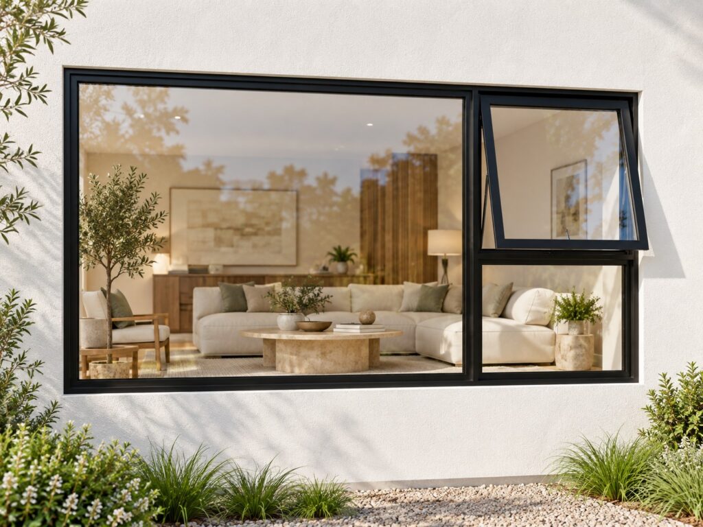 Right Upper Opener with Fixed Lower and Side Panes – lifestyle illustration