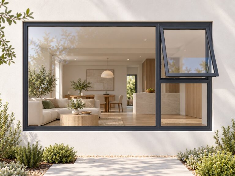 kenzo pt249rc charcoal 2400x900mm top hung window