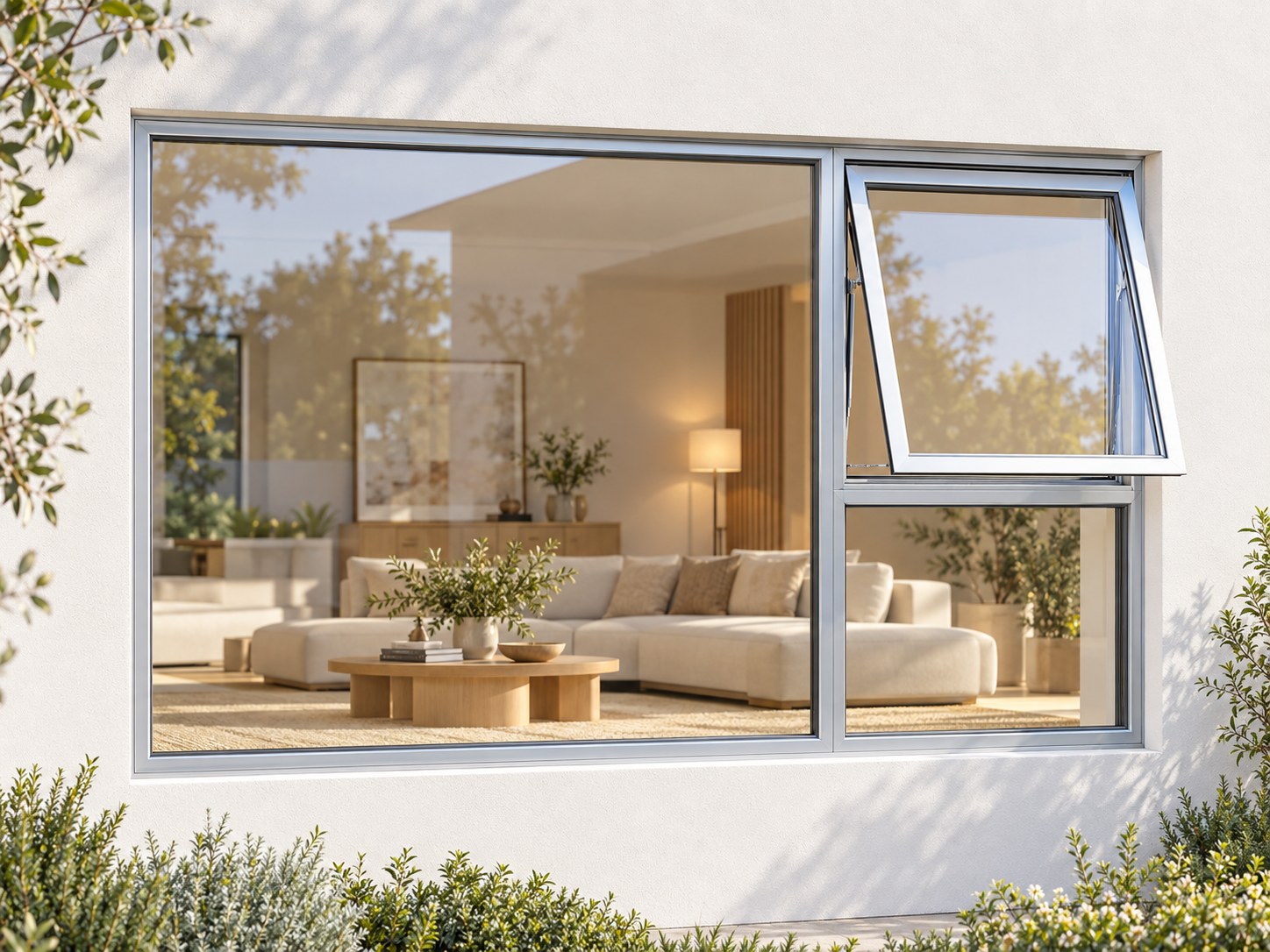kenzo pt249rs silver 2400x900mm top hung window kenzo pt249rs silver 2400x900mm top hung window