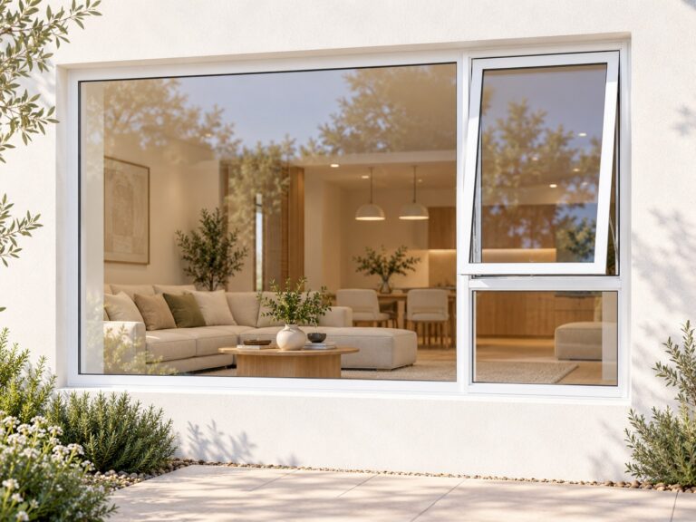 kenzo pt249rw white 2400x900mm top hung window