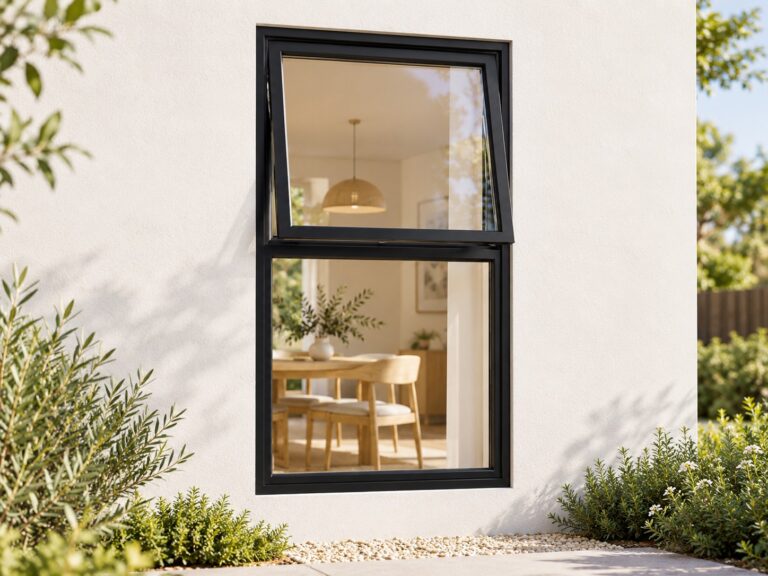 kenzo pt612bl black 600x1200mm top hung window