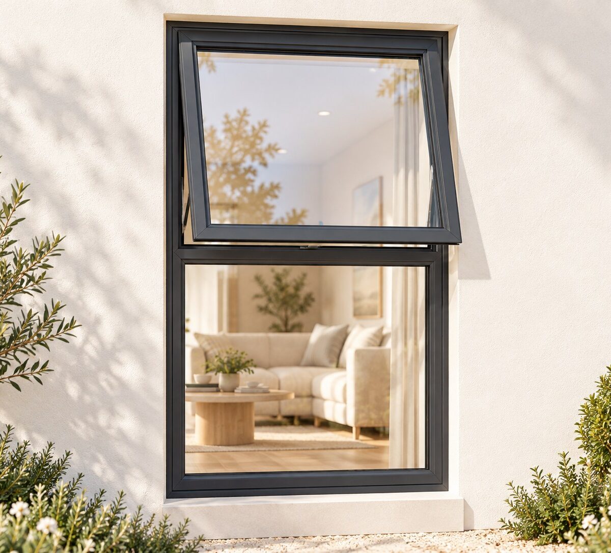 kenzo pt612c charcoal 600x1200mm top hung window