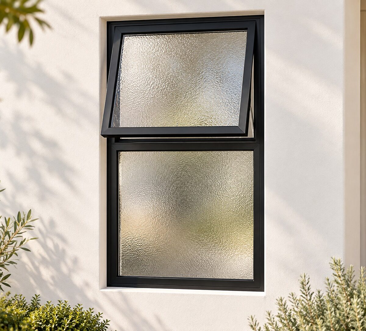 kenzo pt612obstsgbl black 600x1200mm top hung window
