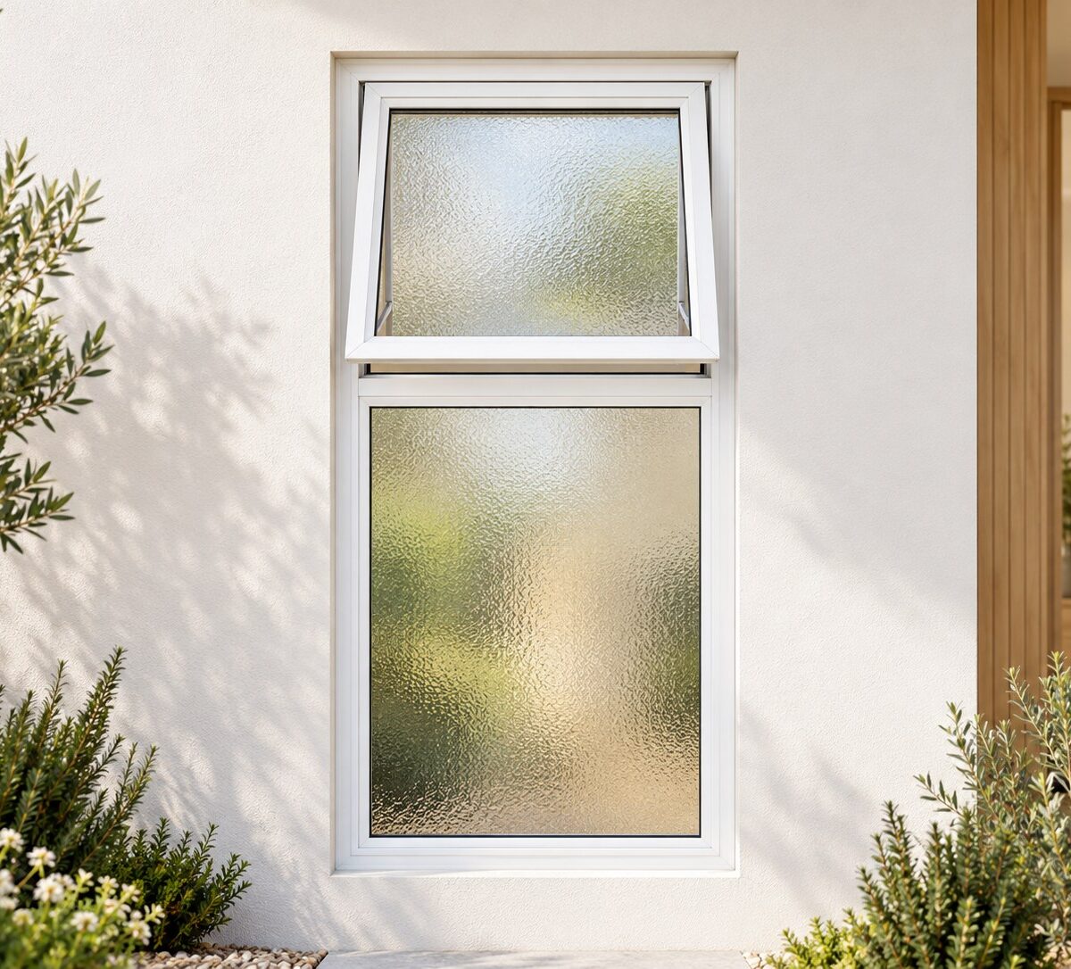 kenzo pt612obstsgw white 600x1200mm top hung window