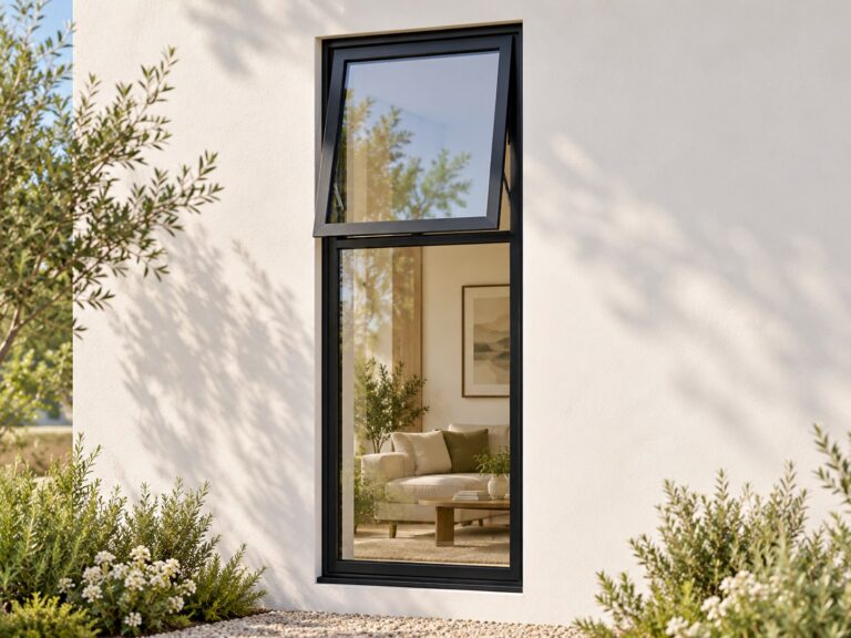kenzo pt615bl black 600x1500mm top hung window