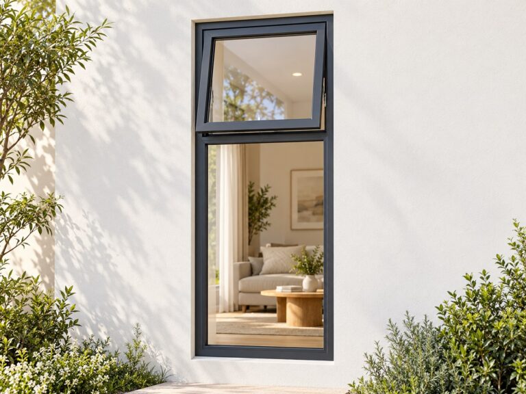 kenzo pt615c charcoal 600x1500mm top hung window