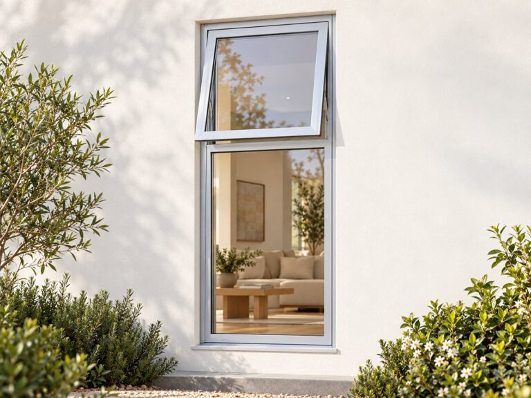 kenzo pt615s silver 600x1500mm top hung window