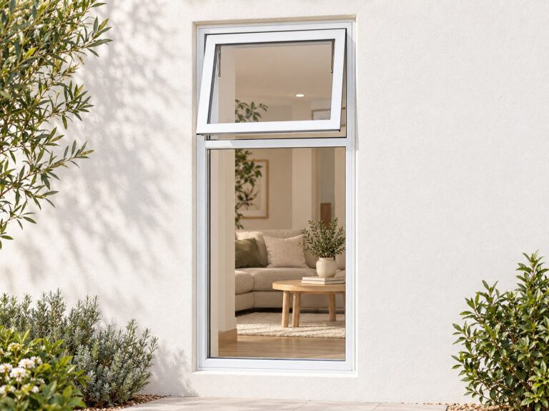kenzo pt615w white 600x1500mm top hung window