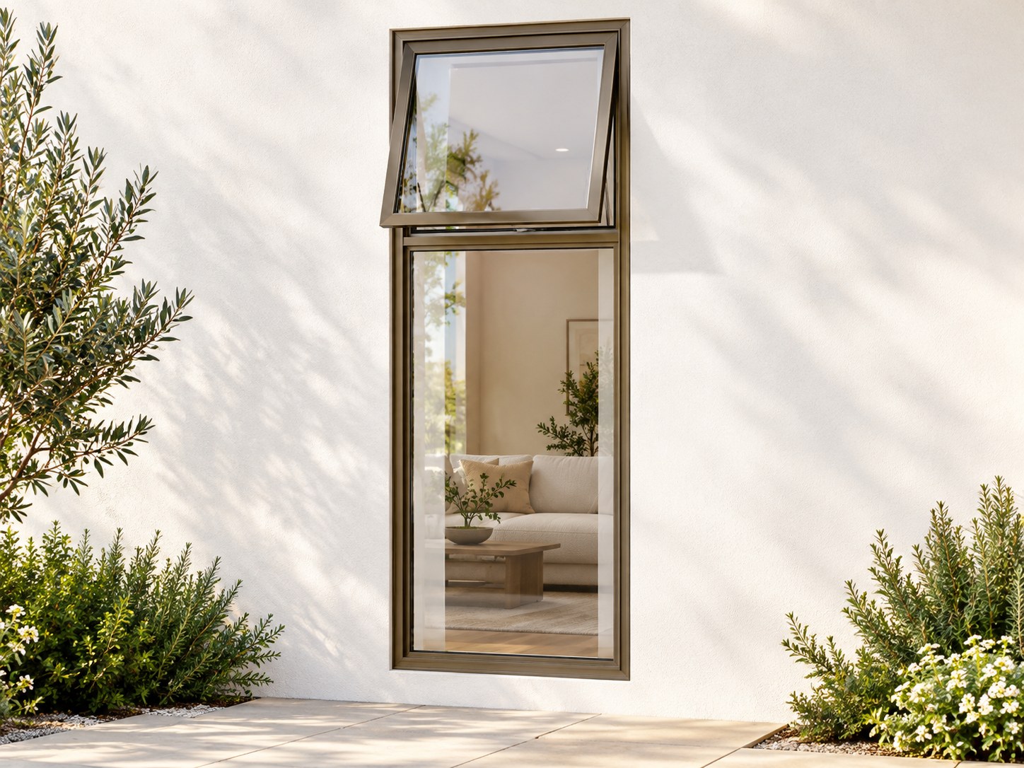 kenzo pt618b bronze 600x1800mm top hung window kenzo pt618b bronze 600x1800mm top hung window