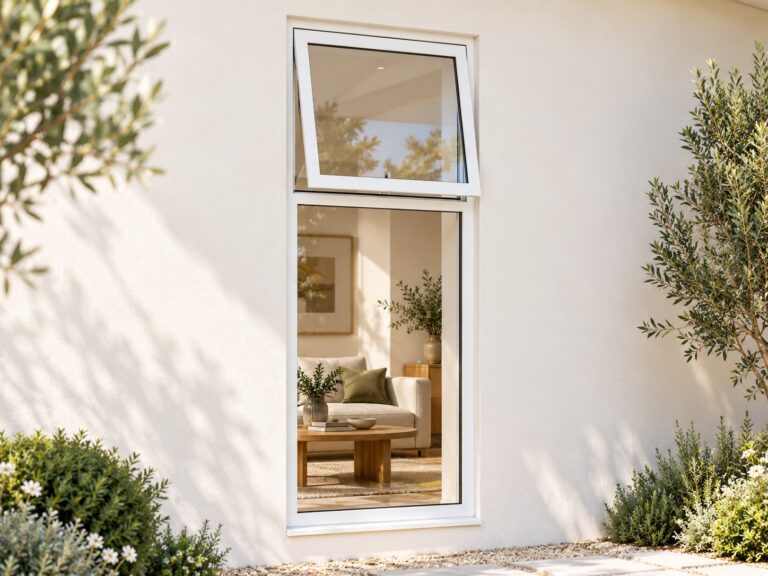 kenzo pt618w white 600x1800mm top hung window
