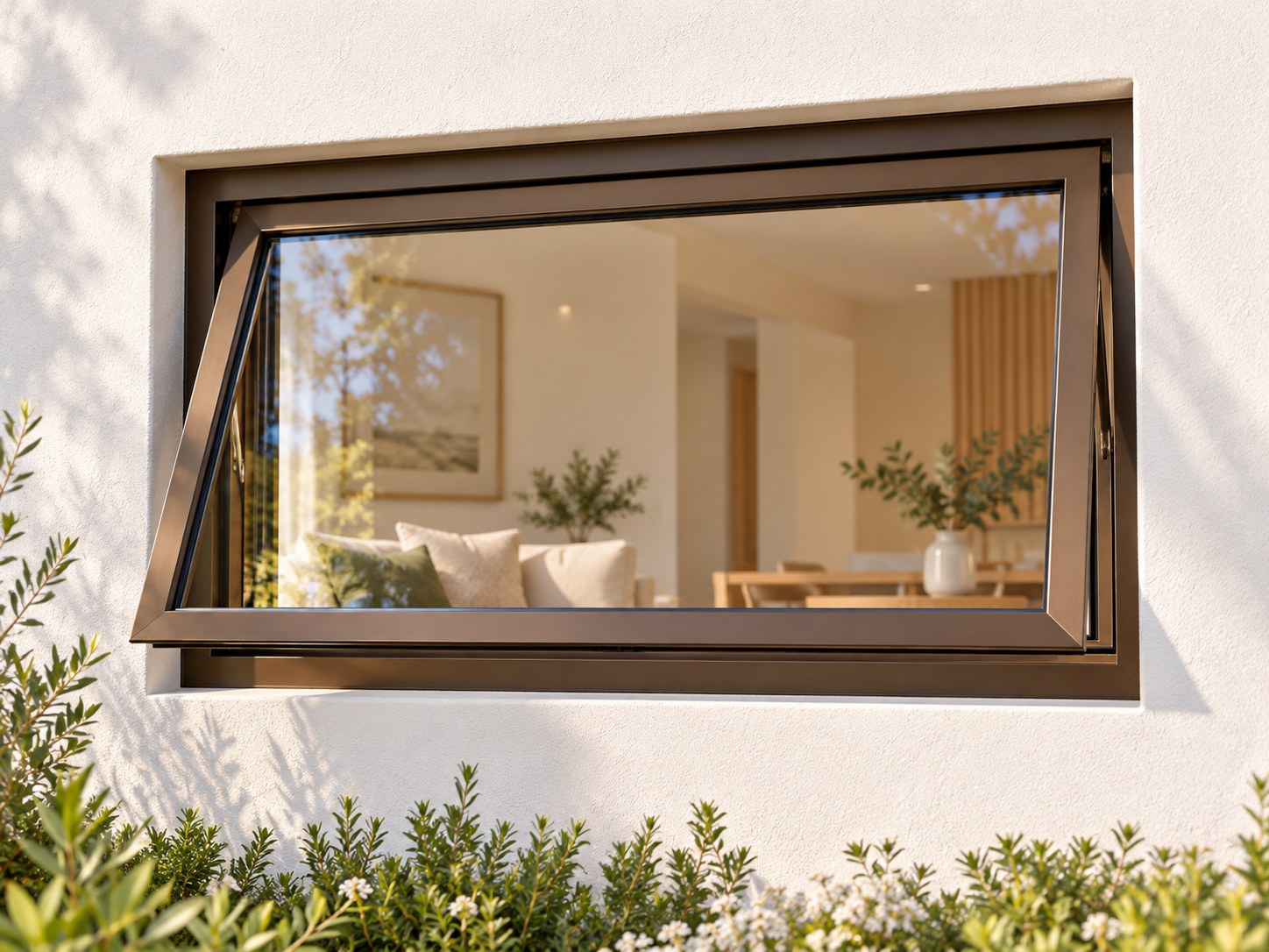 kenzo pt64b bronze 600x400mm top hung window kenzo pt64b bronze 600x400mm top hung window