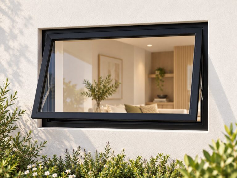 kenzo pt64bl black 600x400mm top hung window