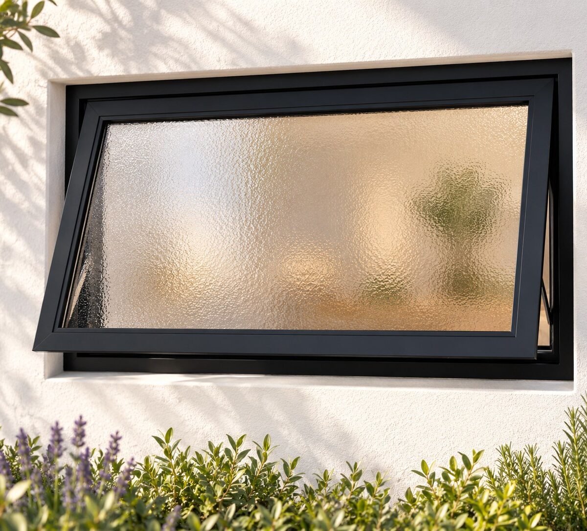 kenzo pt64obstsgbl black 600x400mm top hung window