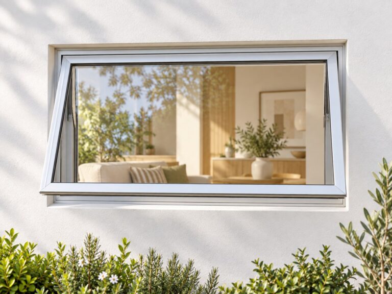 kenzo pt64s silver 600x400mm top hung window