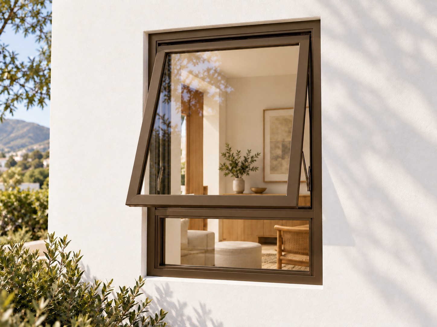 kenzo pt69b bronze 600x900mm top hung window kenzo pt69b bronze 600x900mm top hung window