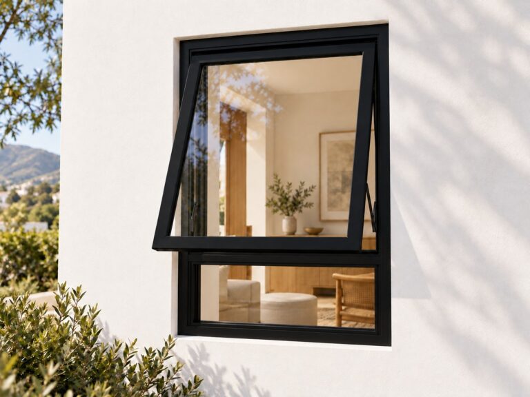 kenzo pt69bl black 600x900mm top hung window