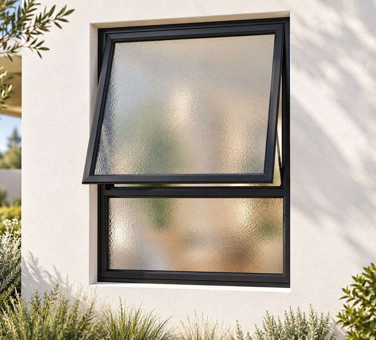 kenzo pt69obstsgbl black 600x900mm top hung window