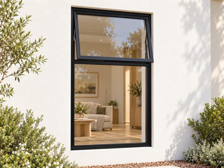 kenzo pt915bl black 900x1500mm top hung window