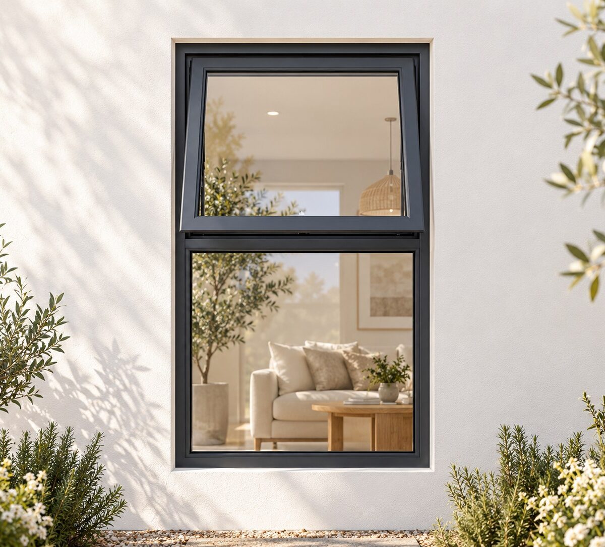 kenzo pt915c charcoal 900x1500mm top hung window