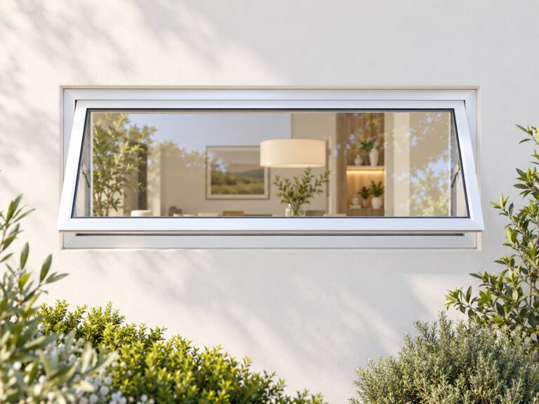 kenzo pt94w white 900x400mm top hung window