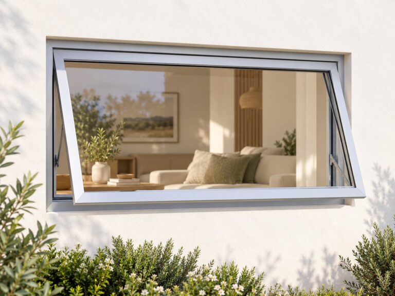 kenzo pt96s silver 900x600mm top hung window