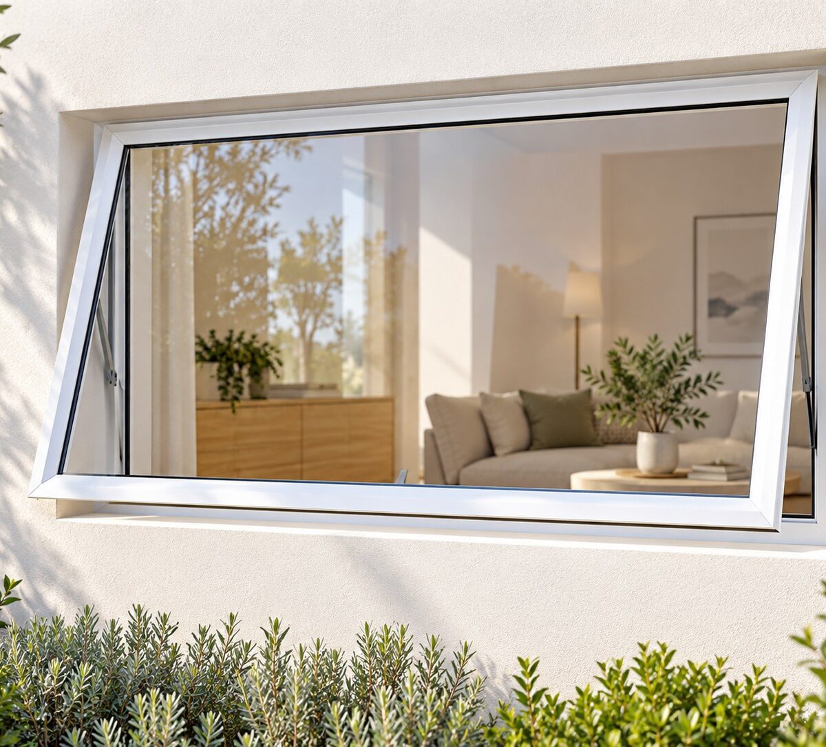 kenzo pt96w white 900x600mm top hung window