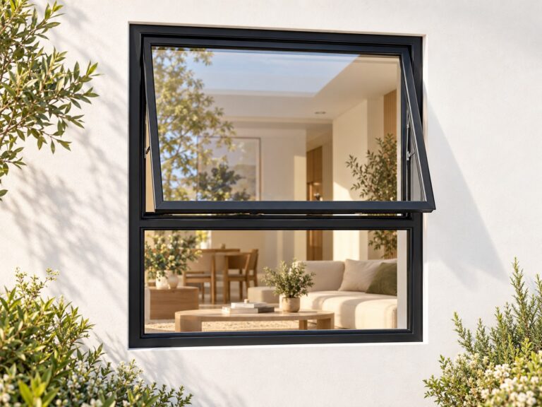 kenzo pt99bl black 900x900mm top hung window