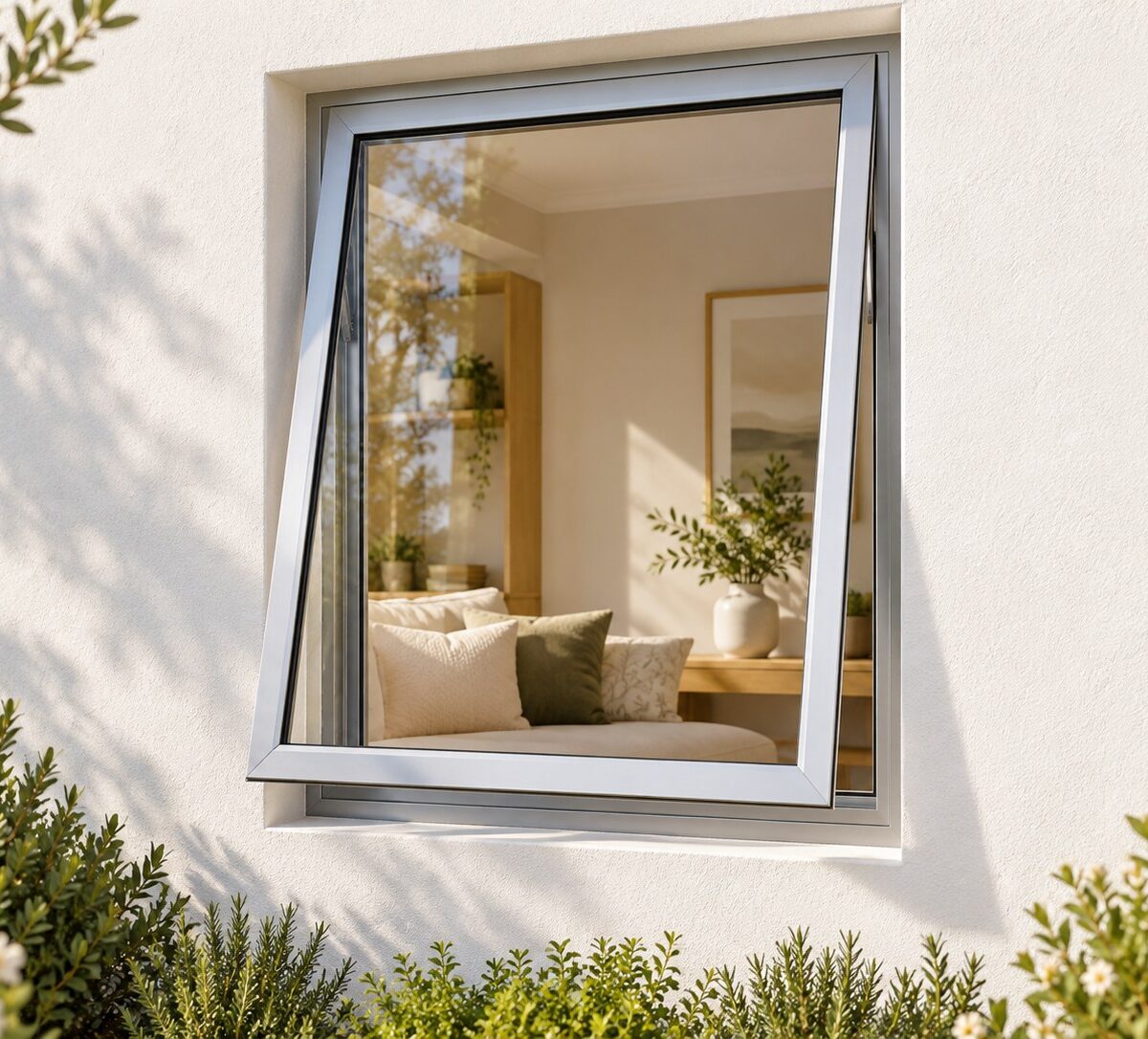 kenzo pta69s silver 600x900mm top hung window