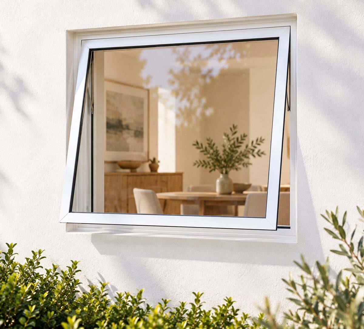 kenzo pta69w white 600x900mm top hung window
