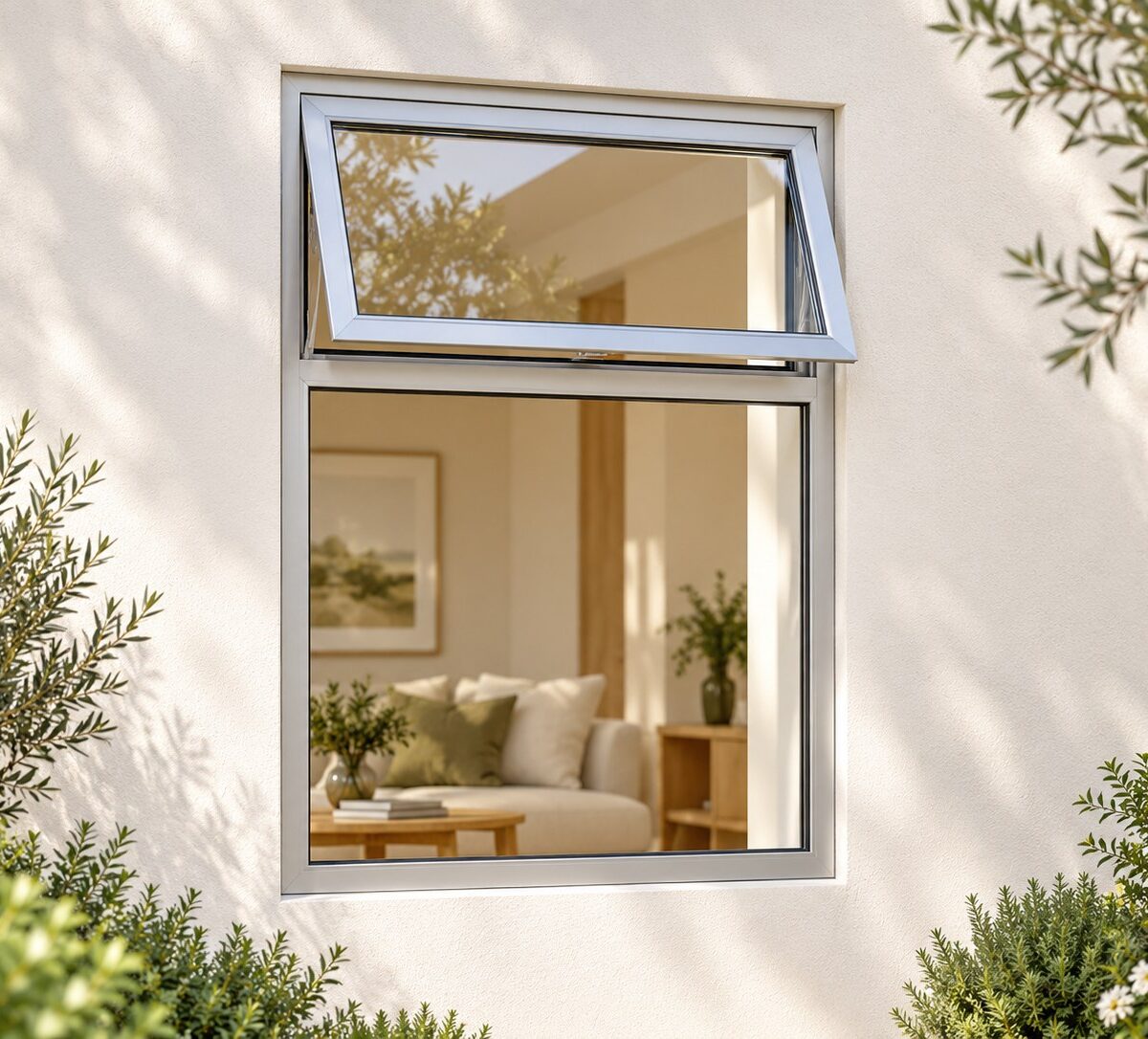 kenzo ptf612s silver 600x1200mm top hung window