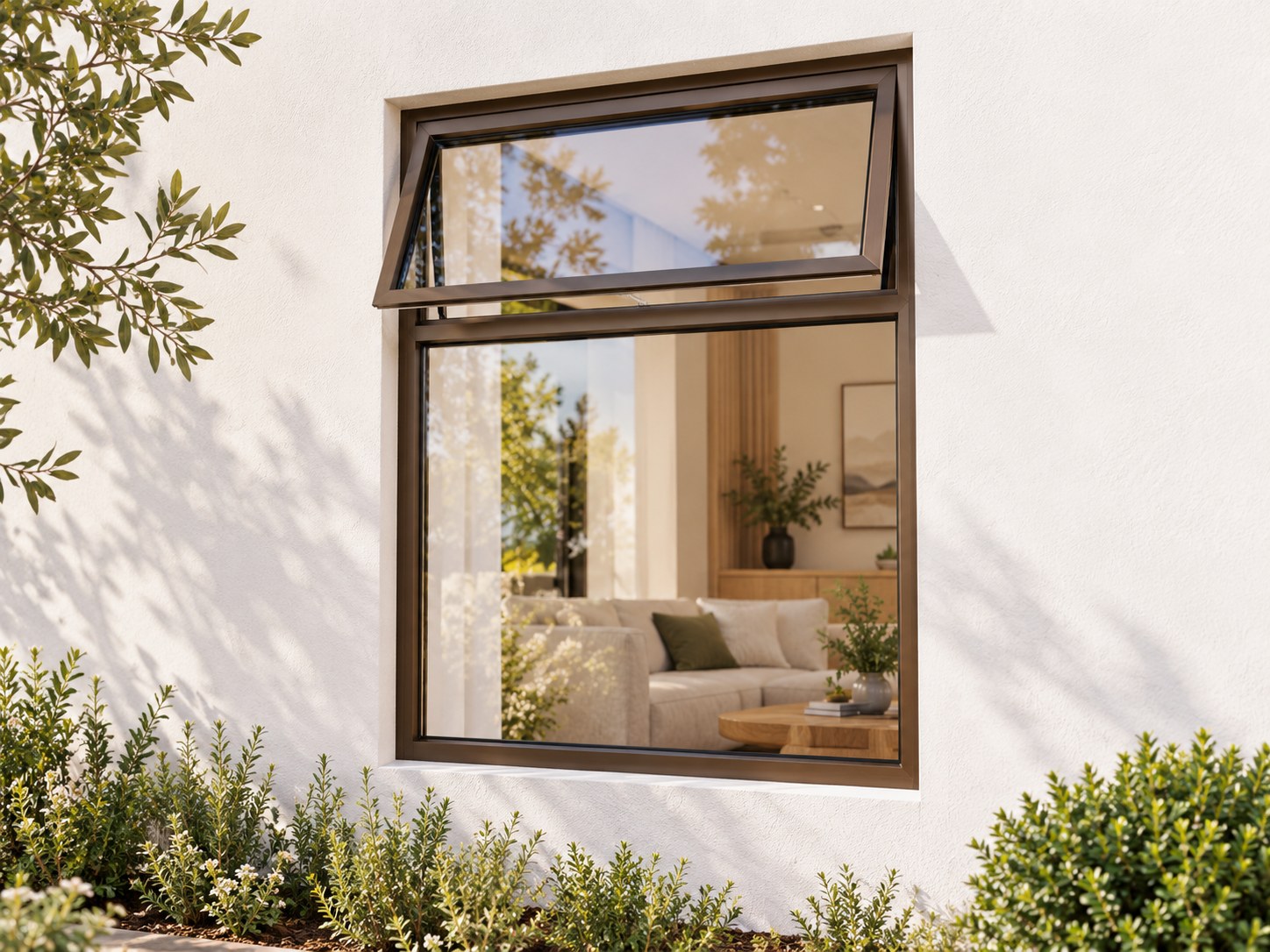 kenzo ptf69b bronze 600x900mm top hung window kenzo ptf69b bronze 600x900mm top hung window